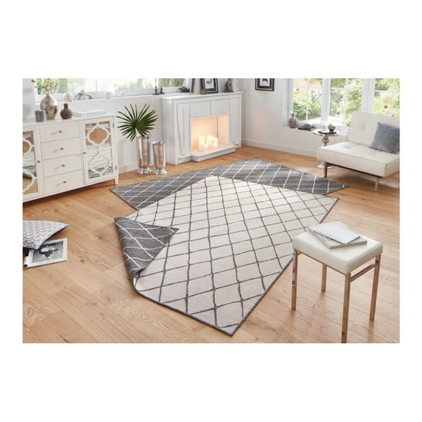 Sivo-krem zunanja preproga NORTHRUGS Malaga, 80 x 150 cm-image-2