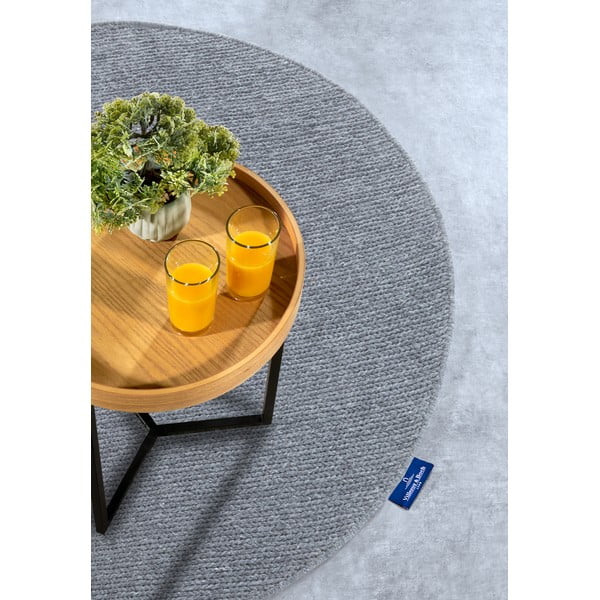 Siva ročno tkana volnena okrogla preproga ø 160 cm Francois – Villeroy&Boch-image-2