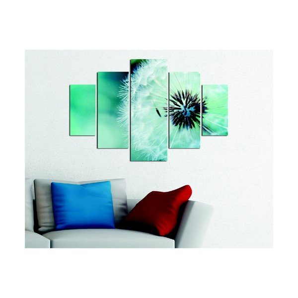 Večdelna slika Fluffy Green, 92 x 56 cm-image-1