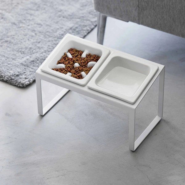 Keramičen komplet posod s podstavkom za hišne ljubljenčke Nooks – YAMAZAKI-image-2