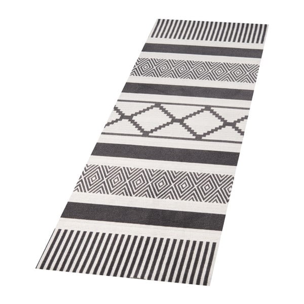 Črno-siva preproga Zala Living Cook & Clean Urban, 45 x 140 cm-image-3