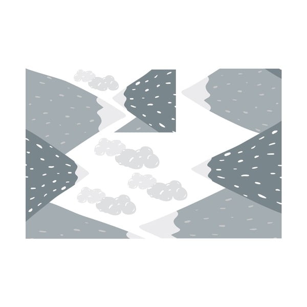 Stenska nalepka Ambiance Giant Kid Sticker Scandinavian Mountains Ziska-image-2