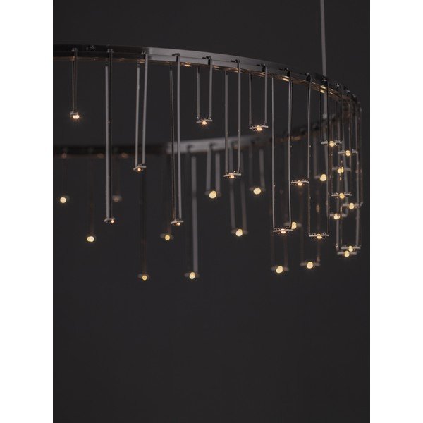 Aluminijasta LED zatemnitvena viseča svetilka v sijajno srebrni barvi ø 65 cm Stellar – Nova Luce-image-3
