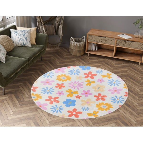 Pralna otroška preproga ø100 cm Joyfull Garden – Vitaus-image-1