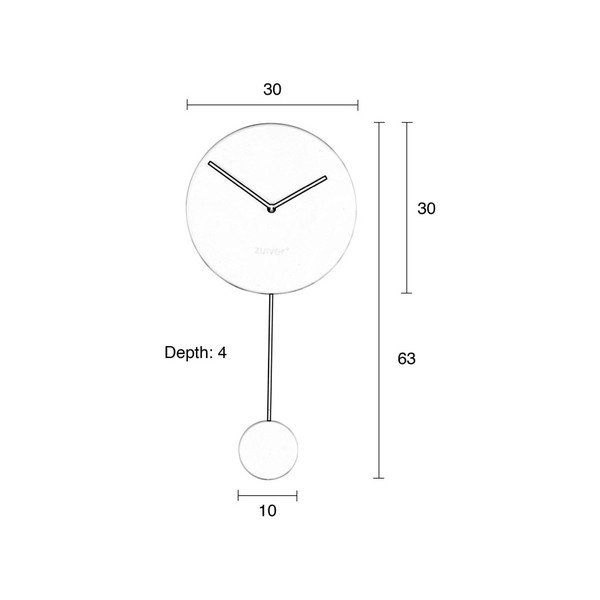 Črna stenska ura Zuiver-image-2