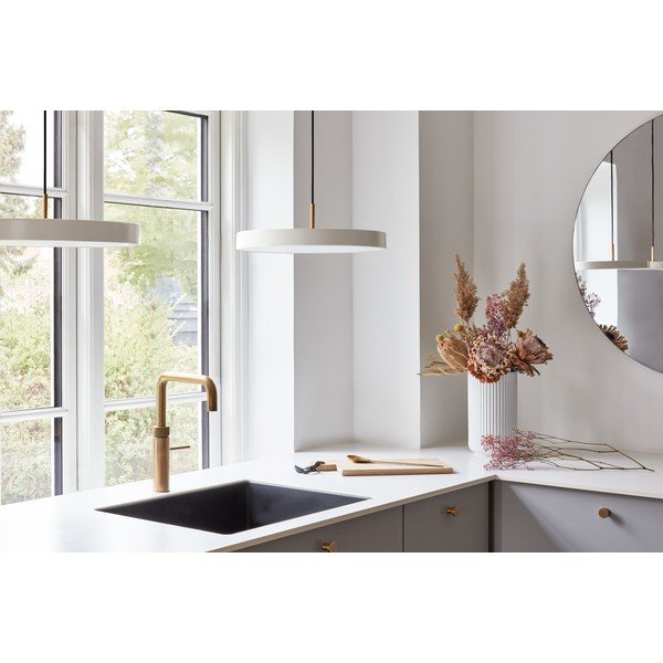 Kremno bela LED zatemnitvena viseča svetilka s kovinskim senčnikom ø 43 cm Asteria Plus Medium – UMAGE-image-3