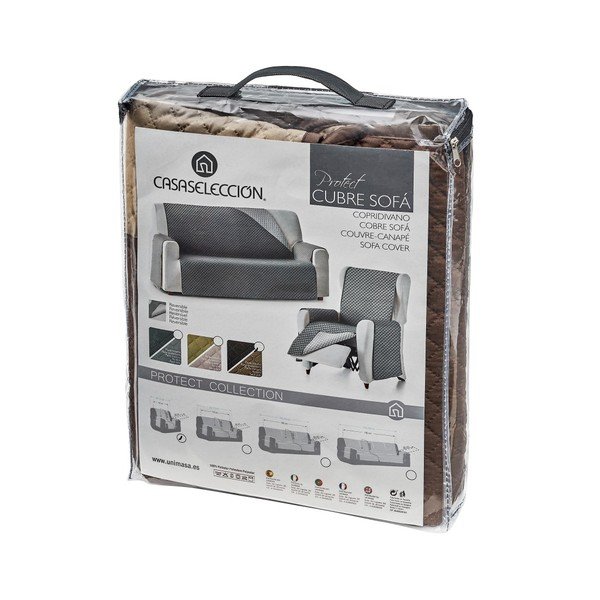 Rjava zaščitna prevleka za fotelj 55 cm Protect – Casa Selección-image-3