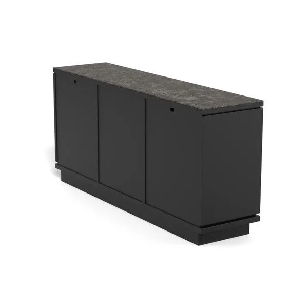 Črna komoda iz MDF plošč 160x75x40 cm Tribeca – Actona-image-2