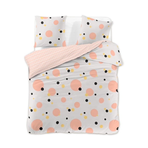 Svetlo rožnata bombažna posteljnina za zakonsko posteljo/podaljšana 200x220 cm Sweety – AmeliaHome