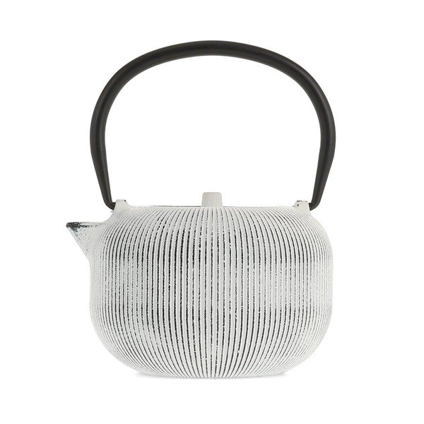 Črno-bel čajnik iz litega železa 700 ml Sencha – S|P Collection