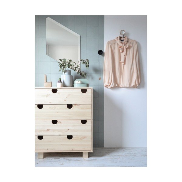 Komoda s štirimi predali Karup Design House Natural/White-image-4