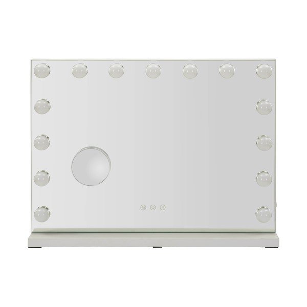 Stensko ogledalo z lučjo/s polico 55x43 cm Hollywood – Mauro Ferretti