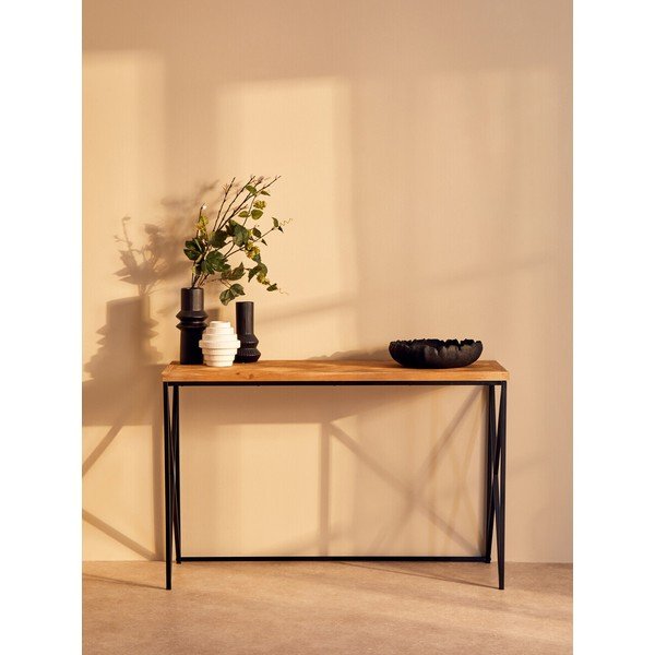 Stranska mizica iz masivne jelke v naravni barvi 48x120 cm Kickford – Premier Housewares-image-1