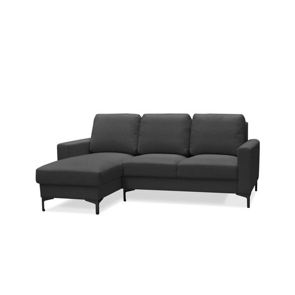 Temno siva kotna zofa Cosmopolitan design Atlanta, levi kot-image-2