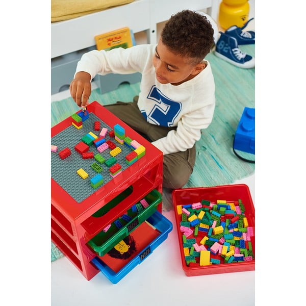 Rdeč organizator s 3 predali za shranjevanje LEGO®-image-1
