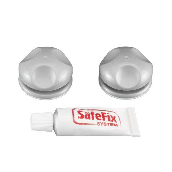 Komplet 2 obešalnikov z lepilom Metaltex Eureka!-image-1