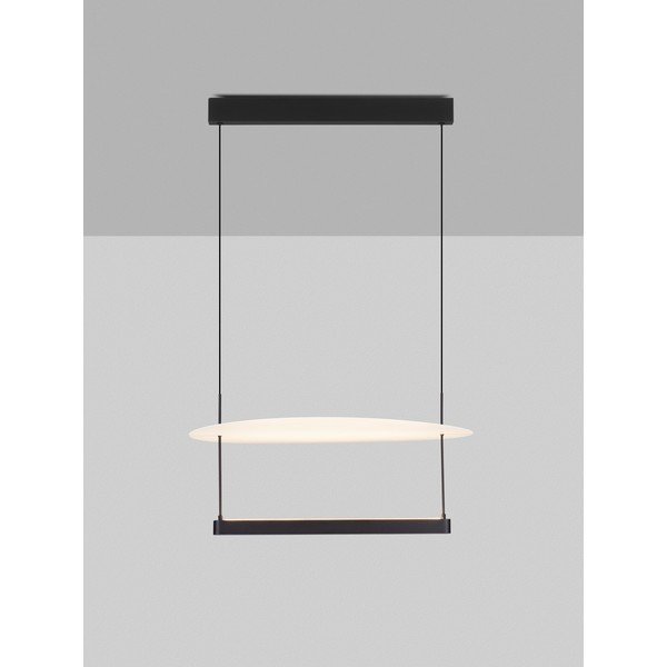 Bela/mat črna aluminijasta LED zatemnitvena viseča svetilka ø 60 cm Diona – Nova Luce-image-3
