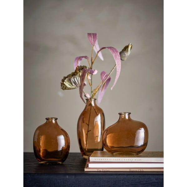 Oranžna steklena vaza (višina 15,5 cm) Tilia – Bloomingville-image-1