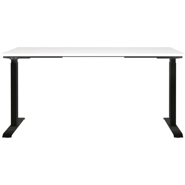 Delovna miza z električno nastavitvijo višine z belo mizno ploščo 80x160 cm Jet - Germania-image-2