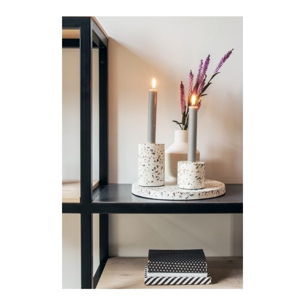 Ročno izdelan svečnik PT LIVING Terrazzo Trois, višina 7,5 cm-image-3