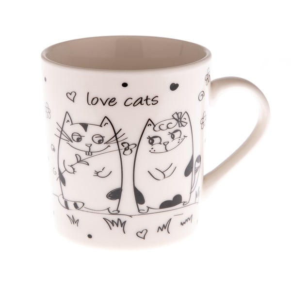 Porcelanski vrč z mačkami Dakls Love Cats, 280 ml
