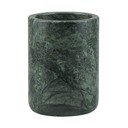 Temno zelen marmorni lonček za zobne ščetke Marble – Mette Ditmer Denmark