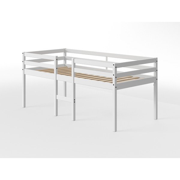 Otroška postelja iz borovega lesa Flexa White, 90 x 200 cm