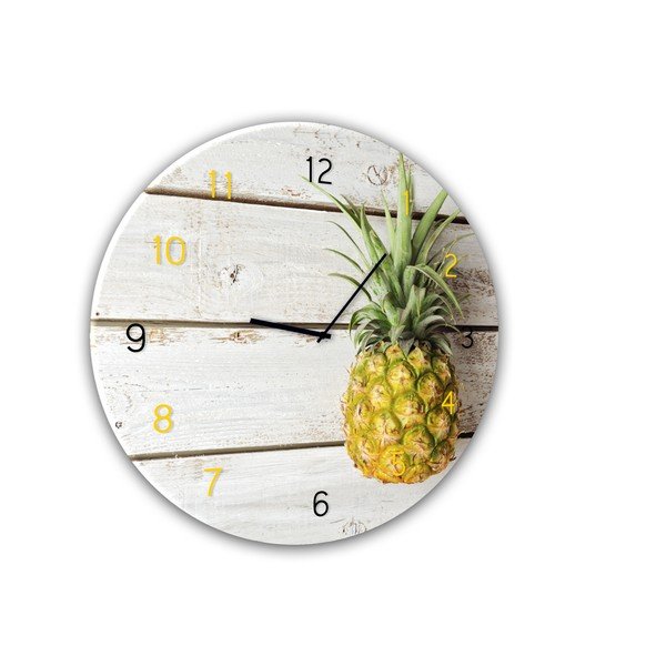 Stenska ura Styler Glassclock Pineapple, ⌀ 30 cm-image-2