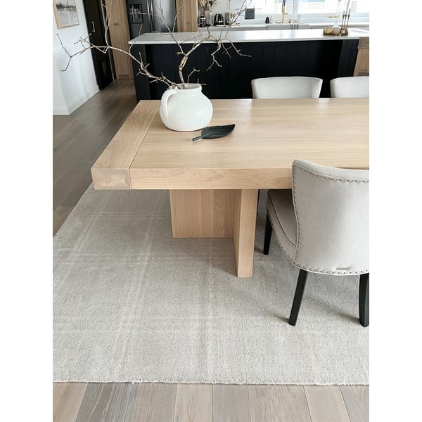 Kremno bela volnena preproga 200x300 cm Calisia M Grid Prime – Agnella-image-2