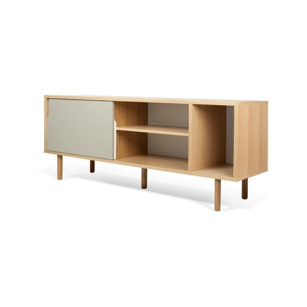 Bela in siva komoda TemaHome Dann Oak-image-4