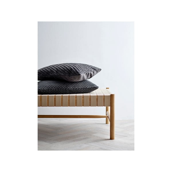 Temno siva bombažna blazina Södahl Diagonal, 40 x 60 cm-image-2