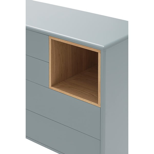 Modra/siva nizka komoda 90x90 cm Corvo – Teulat-image-4