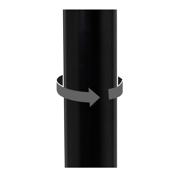 Črni barski stoli v kompletu z nastavljivo višino 2 ks iz umetnega usnja (višina sedeža 56,5 cm) – Casa Selección-image-4