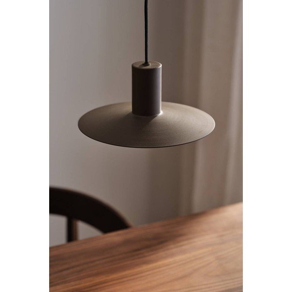 Rjava aluminijasta zatemnitvena viseča svetilka ø 25 cm Evan – Jotex-image-1