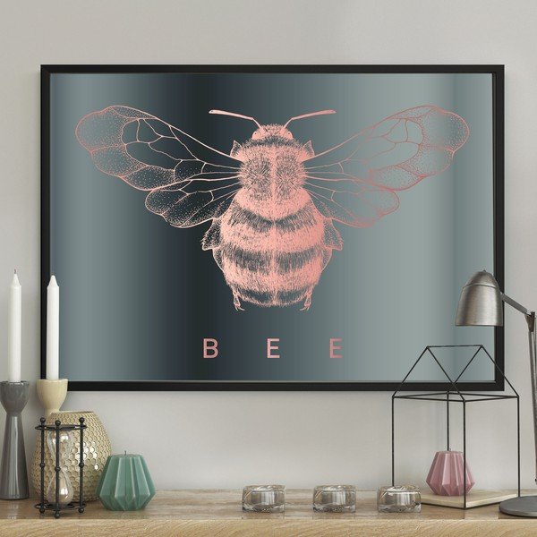 Stenski plakat v okvirju BUMBLEBEE, 40 x 50 cm-image-1
