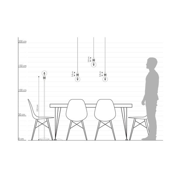 Črna prostostoječa svetilka Sotto Luce BI Elementary L 1F-image-2