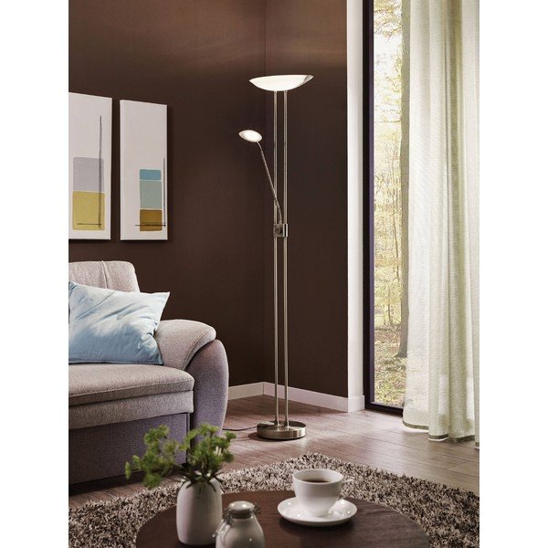 Siva LED stoječa svetilka s steklenim senčilom (višina 180 cm) BAYA LED – EGLO-image-1