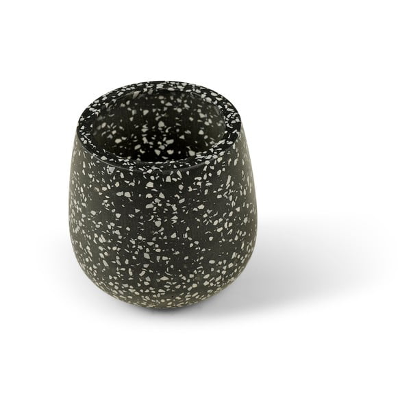 Temno siv cvetlični lonček Bonami Selection Terrazzo, ø 15 cm-image-1