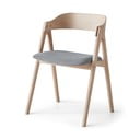 Jedilni stol iz hrastovega lesa s sivim sedežem Findahl by Hammel Mette