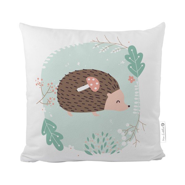 Gospod Little Fox Dragi prijatelji Ježek bombažna satenova prevleka za vzglavnik, 50 x 50 cm