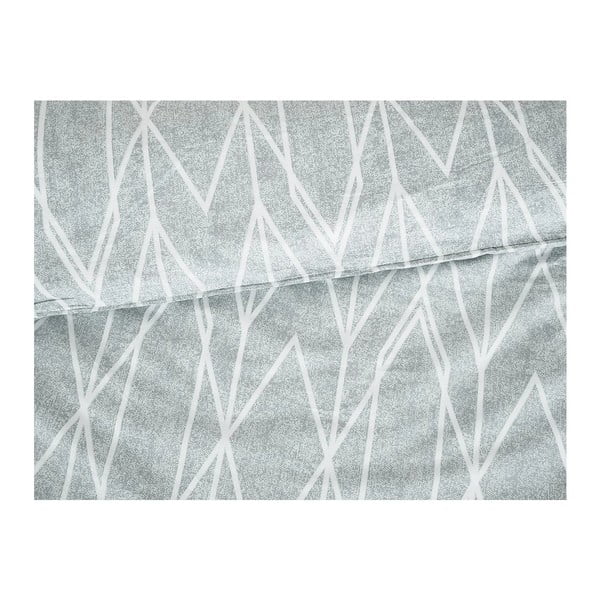 Siva enojna posteljnina iz krepa 140x200 cm Gray Stripes – B.E.S.-image-1