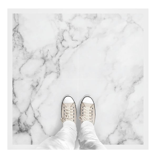 Komplet 4 nalepk Ambiance White Marble-image-2