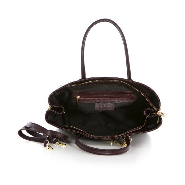 Usnjena torbica Saffiano Bordeaux-image-2