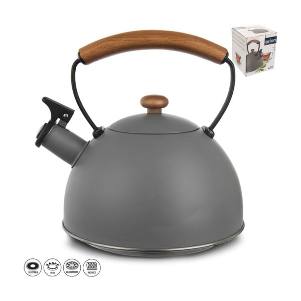 Siv čajnik iz nerjavečega jekla 3 l Wooden - Orion-image-2
