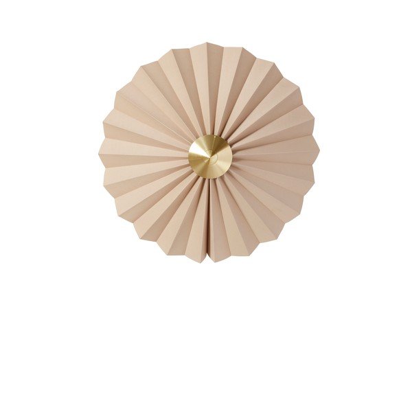 Bež stenska svetilka z vtikačem ø 48 cm Pliss – Hübsch