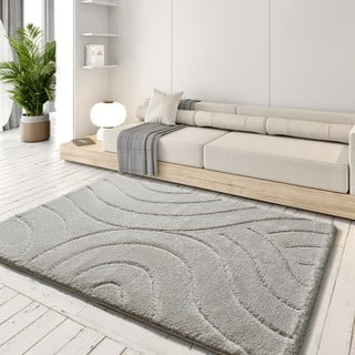 Svetlo siva preproga 133x190 cm Molier – Universal