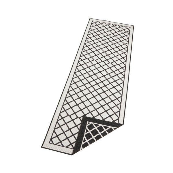Črno-krem zunanja preproga NORTHRUGS Sydney, 80 x 250 cm-image-3