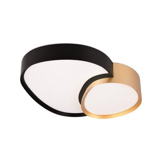 Črna/zlata LED stropna svetilka 36x43.5 cm Rise – Trio