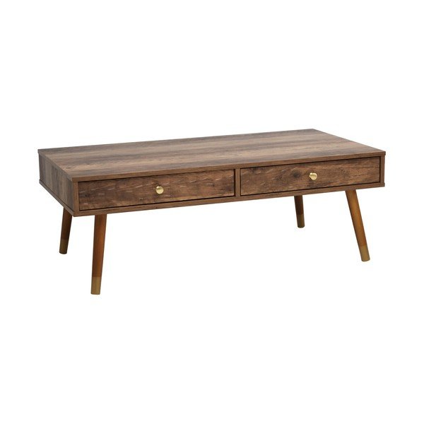 Klubska mizica v temni naravni barvi 59x110 cm Frida – Premier Housewares