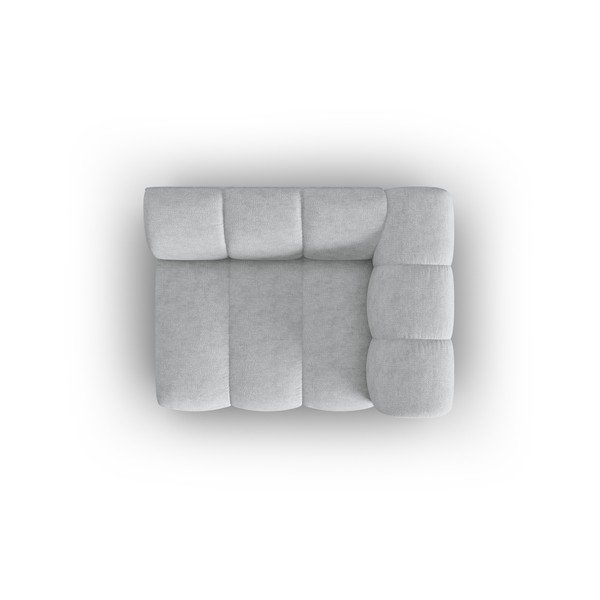 Svetlo siva modularna sedežna garnitura (desni kot) Lupine – Micadoni Home-image-4